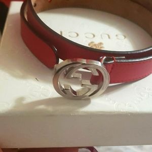 Gucci belt small Red